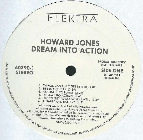 Howard Jones : Dream Into Action (LP, Album, Promo, SP )
