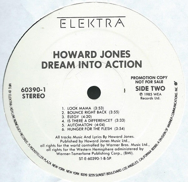 Howard Jones : Dream Into Action (LP, Album, Promo, SP )