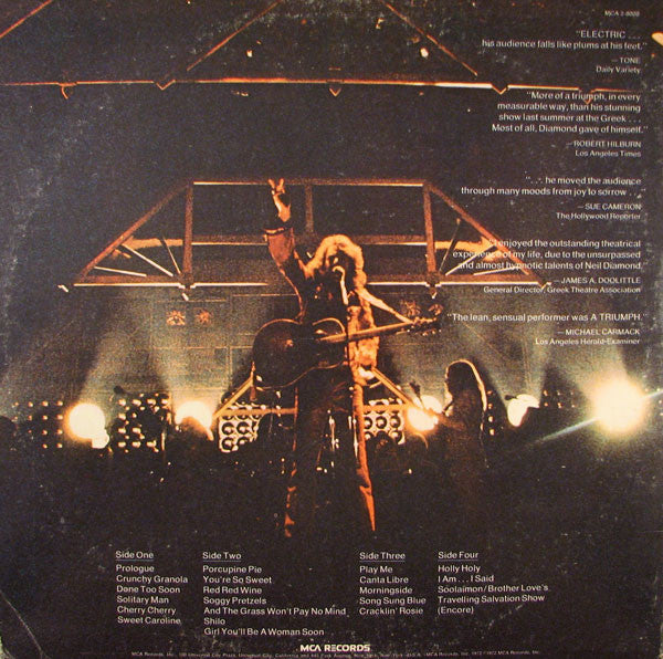 Neil Diamond : Hot August Night (2xLP, Album, RE, Gat)