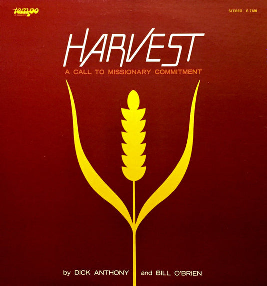 Dick Anthony And Bill O'Brien : Harvest (LP, Album)