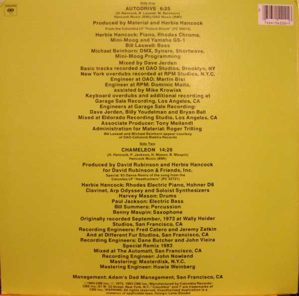 Herbie Hancock : Autodrive (12")