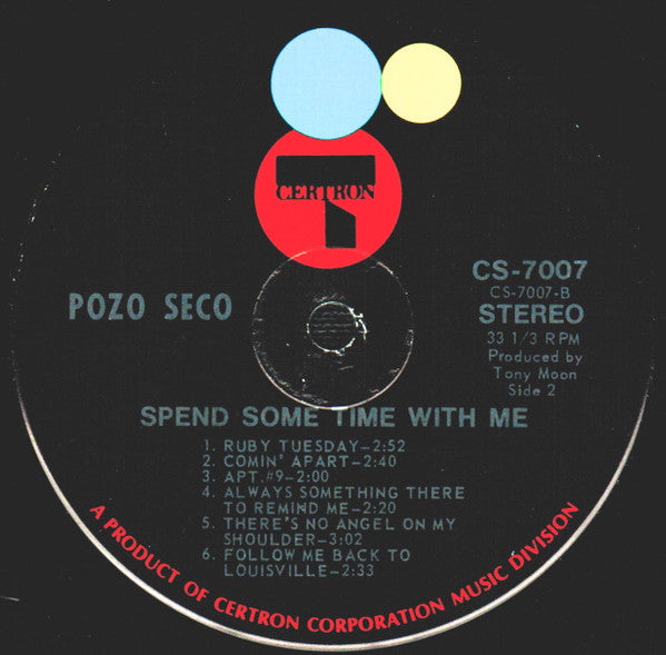 Pozo Seco : Spend Some Time With Me (LP, Album, Ind)