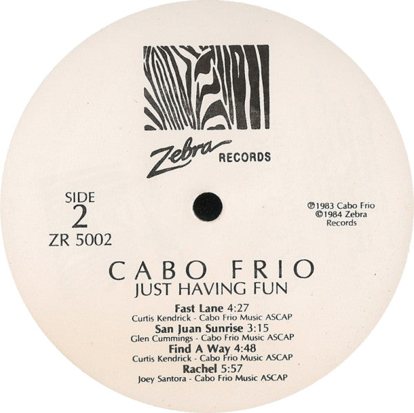 Cabo Frio : Just Having Fun (LP)