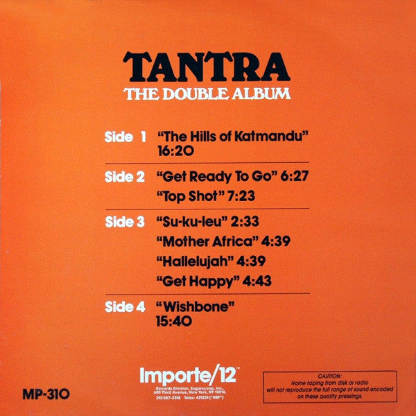 Tantra (2) : The Double Album (2xLP, Album, All)