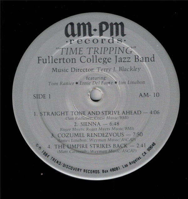 Fullerton College Jazz Band : Time Tripping (LP, Album)