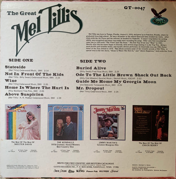 Mel Tillis : The Great Mel Tillis (LP, Comp)