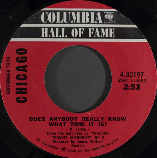 Chicago (2) : Does Anybody Really Know What Time It Is? / Free (7", RE)