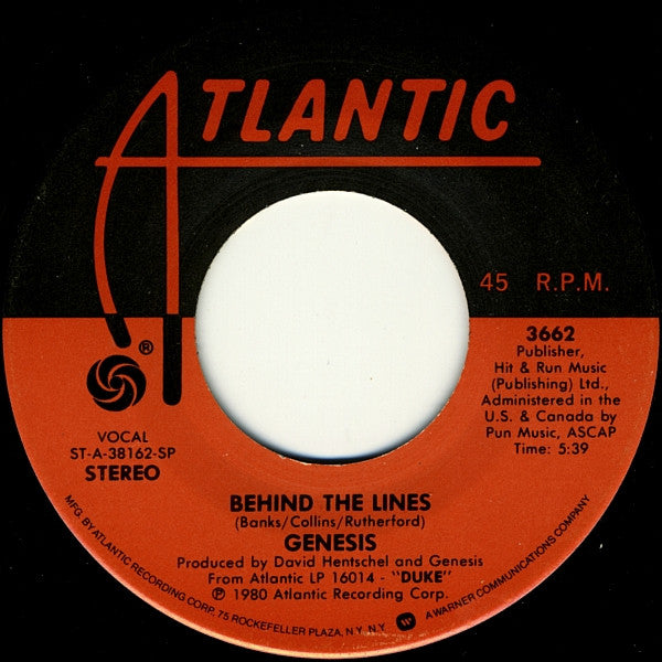 Genesis : Misunderstanding (7", Single, Spe)