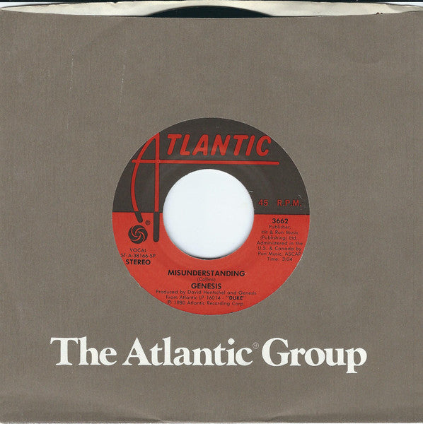 Genesis : Misunderstanding (7", Single, Spe)