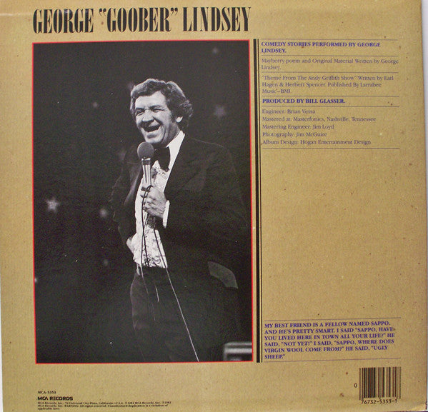 George Lindsey : George 'Goober' Lindsey Goes To Town (LP)