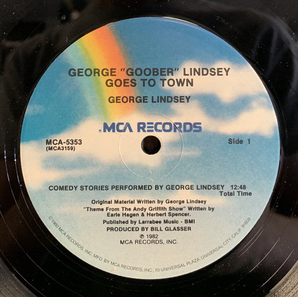 George Lindsey : George 'Goober' Lindsey Goes To Town (LP)
