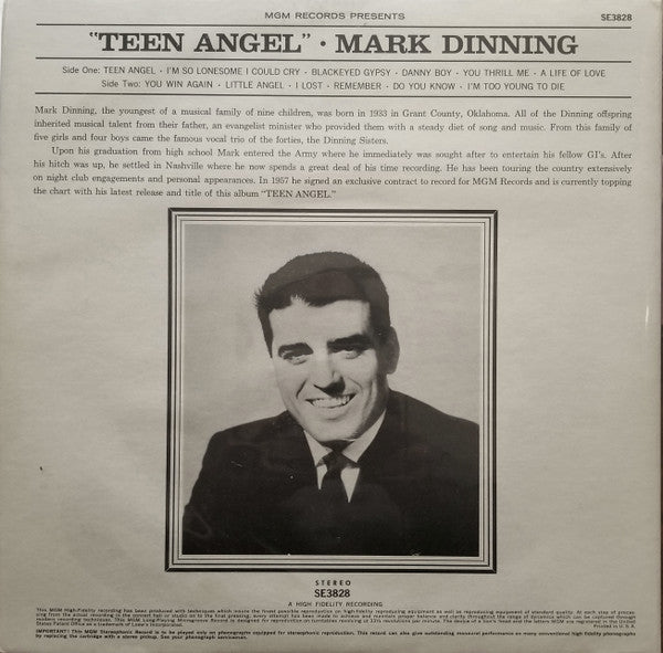 Mark Dinning : Teen Angel (LP)