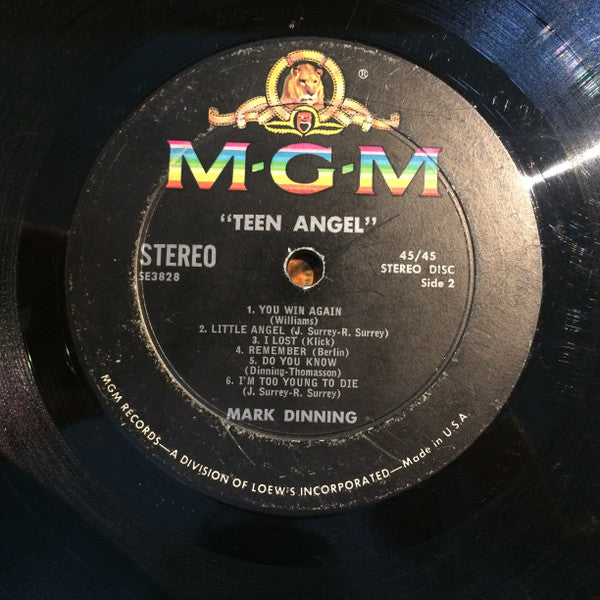Mark Dinning : Teen Angel (LP)