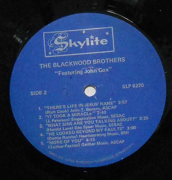 The Blackwood Brothers* Featuring John Cox (9) : The Blackwood Brothers Featuring John Cox (LP)