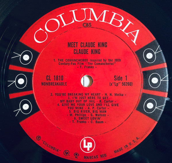 Claude King (2) : Meet Claude King (LP, Album, Mono, Ter)