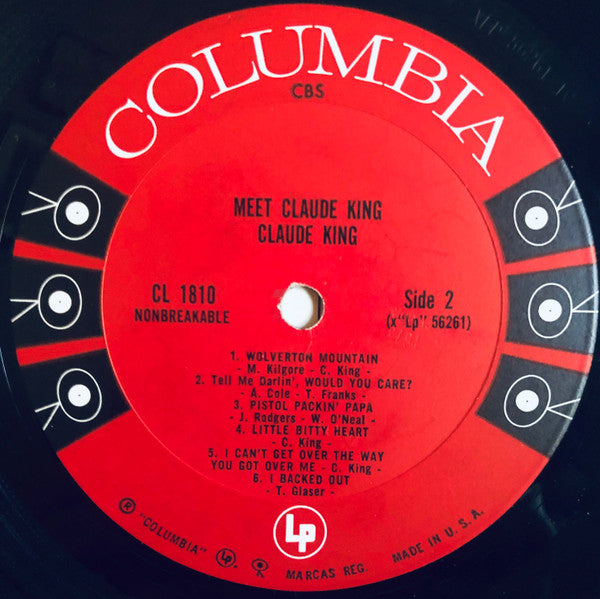 Claude King (2) : Meet Claude King (LP, Album, Mono, Ter)
