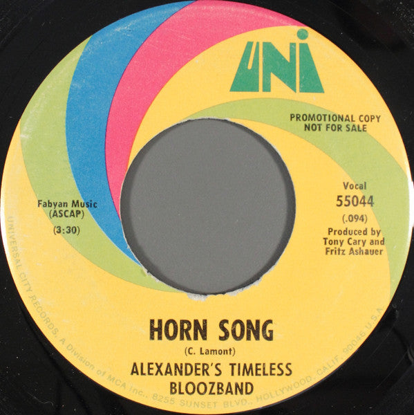 Alexander's Timeless Bloozband : Love So Strong (Guitar Song) (7", Promo)