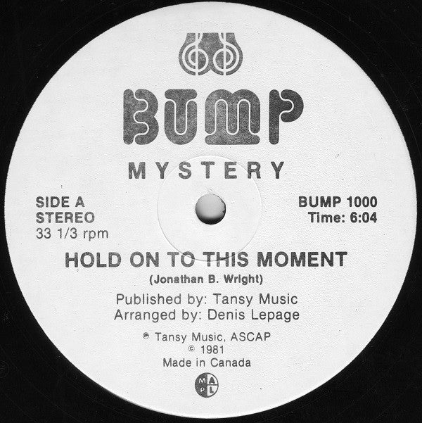Mystery (2) : Hold On To This Moment (12", Maxi)
