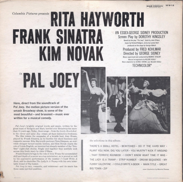 Rita Hayworth, Frank Sinatra, Kim Novak (2) : Pal Joey (LP, Album, Mono, Los)