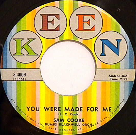 Sam Cooke : You Were Made For Me (7", Single)