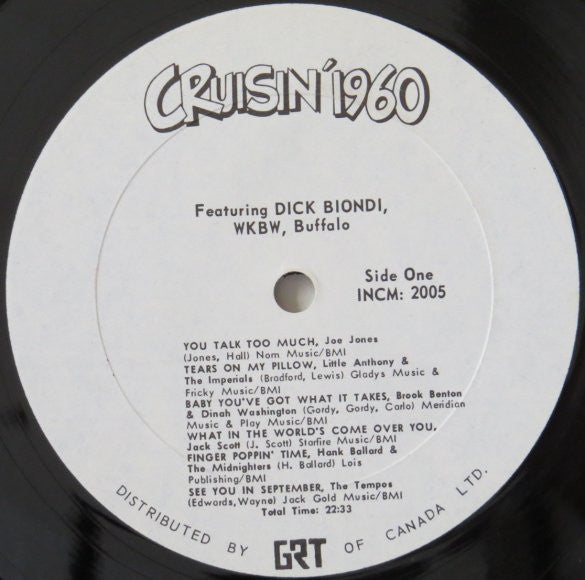 Various : Cruisin' 1960 (LP, Comp, P/Mixed)