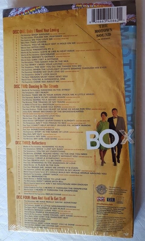 Various : The Motown Box (Box + 4xCD, Comp)