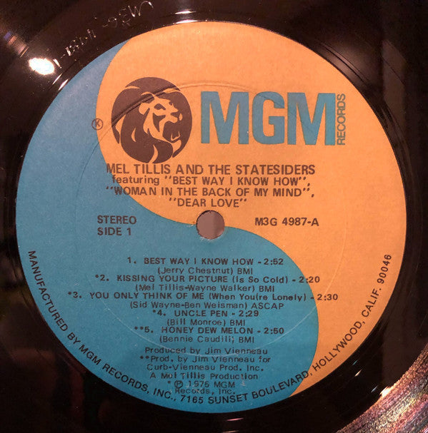 Mel Tillis And The Statesiders (2) : Mel Tillis And The Statesiders (LP, Album)
