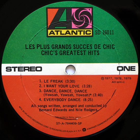 Chic : Les Plus Grands Succes De Chic (Chic's Greatest Hits) (LP, Comp, SP )
