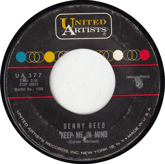 Denny Reed : Keep Me In Mind (7", Single)