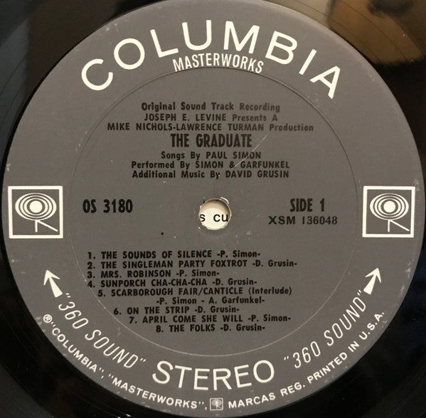 Paul Simon, Simon & Garfunkel, David Grusin* : The Graduate (Original Sound Track Recording) (LP, Album, San)