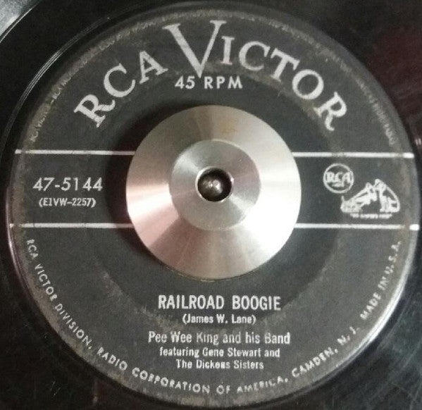 Pee Wee King & His Band : Railroad Boogie / The Crying Steel Guitar Waltz (7", Single)