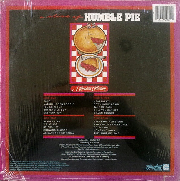 Humble Pie : A Slice Of Humble Pie (2xLP, Comp)