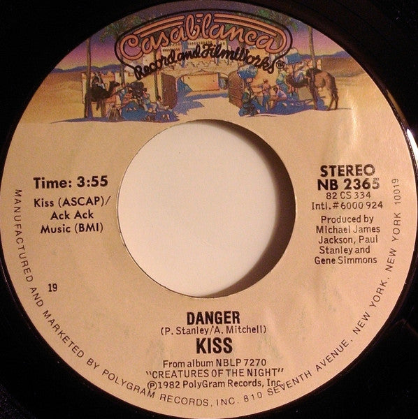 Kiss : I Love It Loud (7", Single, Styrene)