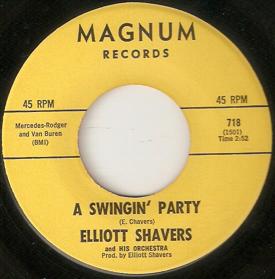 Elliott Shavers : Fool, Fool, Fool / A Swingin' Party (7", Single)