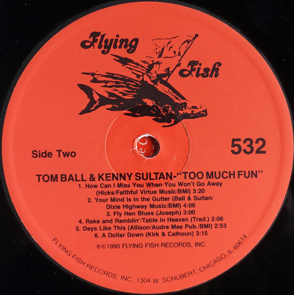Tom Ball & Kenny Sultan : Too Much Fun (LP, Album)