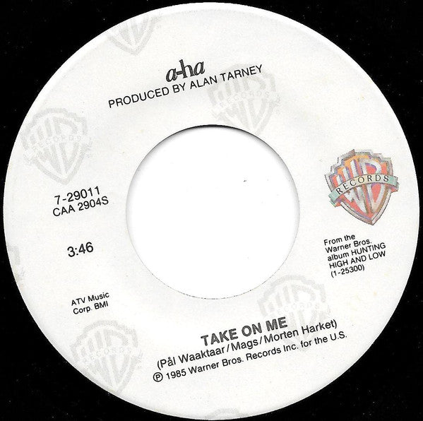 a-ha : Take On Me (7", Single, Spe)