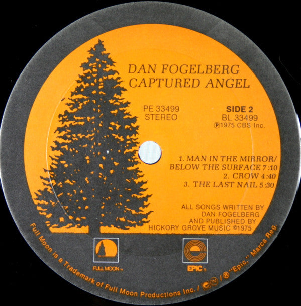 Dan Fogelberg : Captured Angel (LP, Album, Ter)