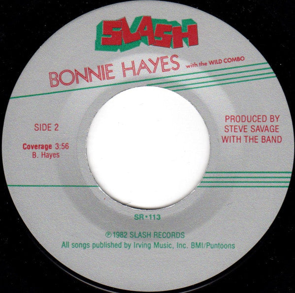 Bonnie Hayes With The Wild Combo : Shelly's Boyfriend / Coverage (7", Single)