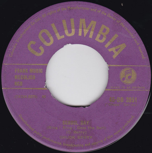 Chuck Berry : School Day (Ring ! Ring ! Goes The Bell) / Deep Feeling (7", Single)