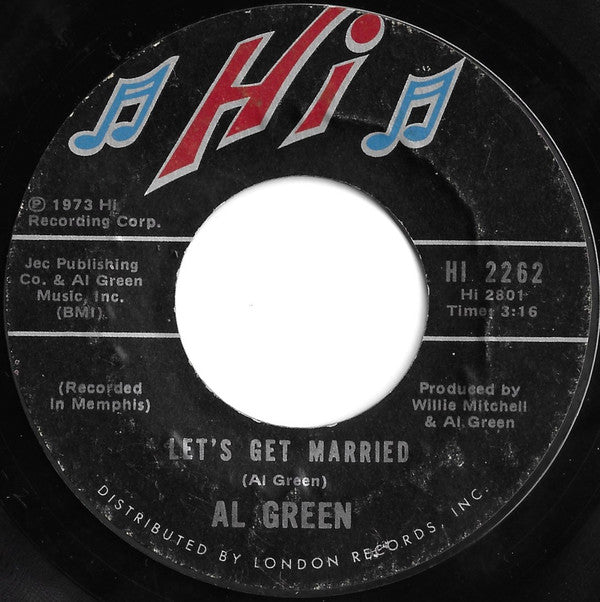 Al Green : Let's Get Married / So Good To Be Here (7", Single, Styrene, Ter)