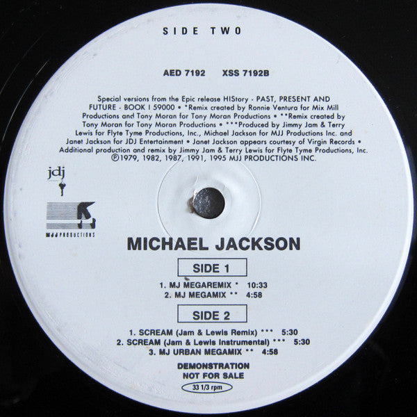 Michael Jackson : The Megamixes (12", Promo)