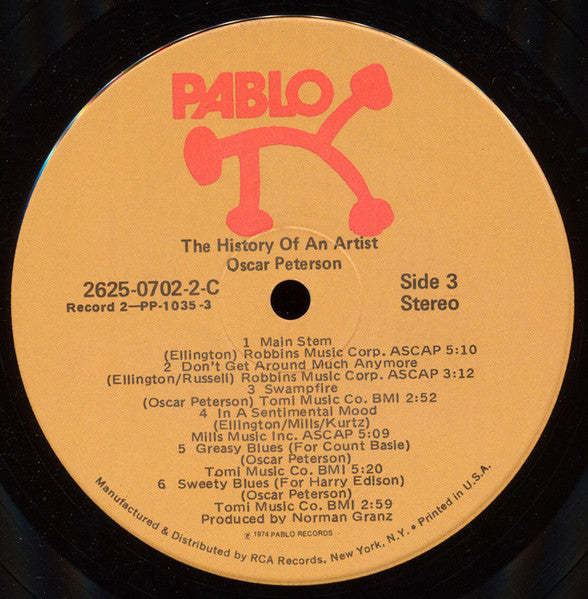 Oscar Peterson : The History Of An Artist (2xLP, Album)