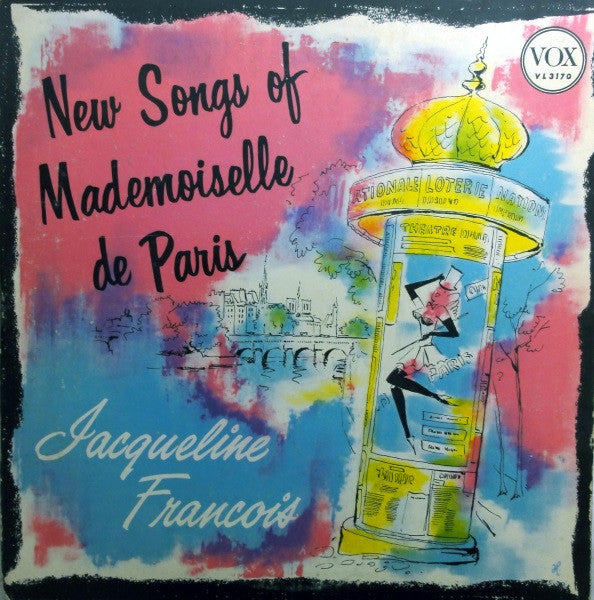 Jacqueline François : New Songs Of Mademoiselle De Paris (10")