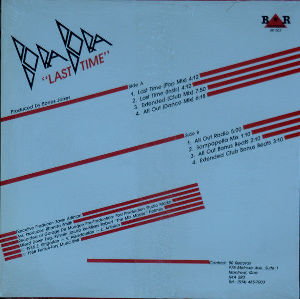 Bora Bora (3) : Last Time  (12")