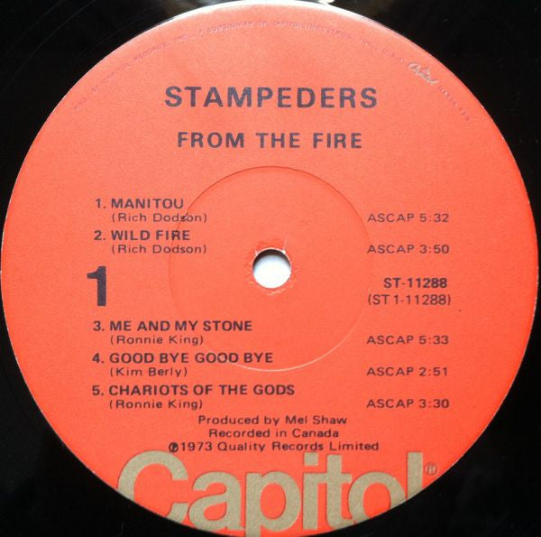 The Stampeders : From The Fire (LP, Album)
