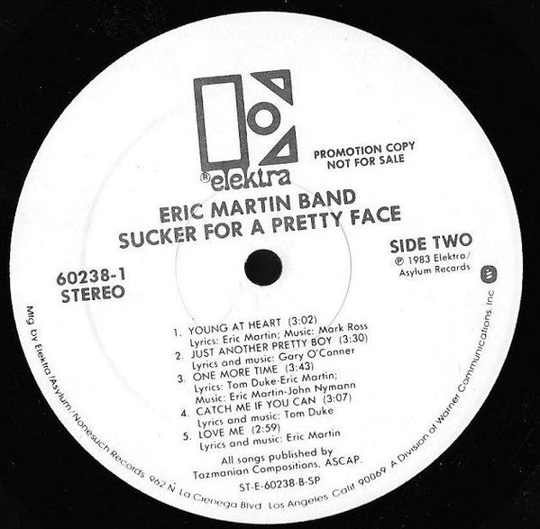 Eric Martin Band : Sucker For A Pretty Face (LP, Album, Promo)