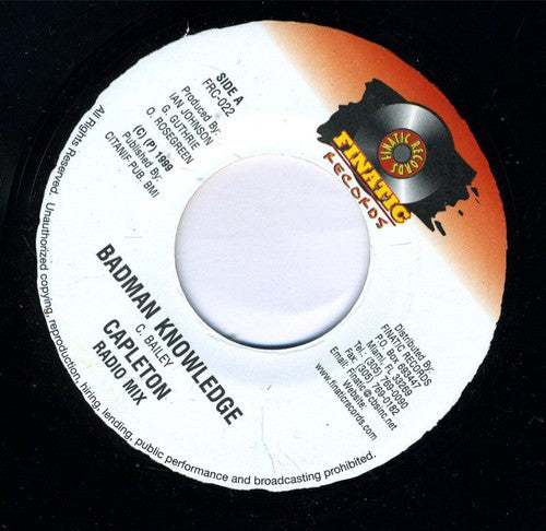 Capleton : Badman Knowledge (7")