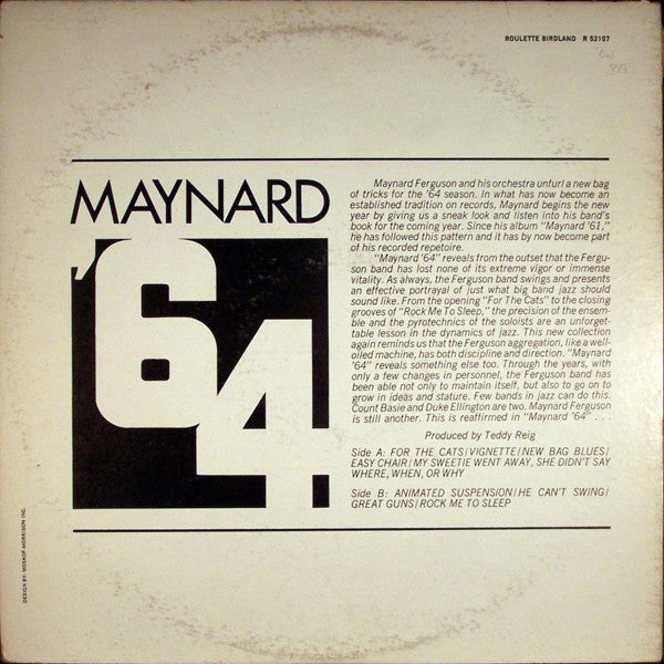 Maynard* : Maynard '64 (LP, Album, Mono)