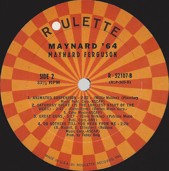Maynard* : Maynard '64 (LP, Album, Mono)