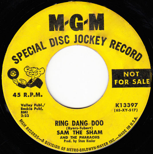 Sam The Sham & The Pharaohs : Ring Dang Doo / Don't Try It (7", Single, Promo)